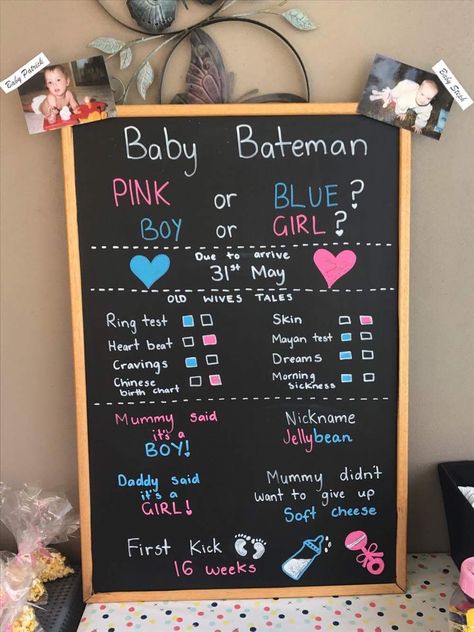 Baby shower guess the gender board Gender Guessing Board, Guess The Gender Board, Chinese Birth Chart, Guess The Gender, Gender Guessing, Gender Board, Pregnancy Scrapbook, Old Wives Tale, Wives Tales