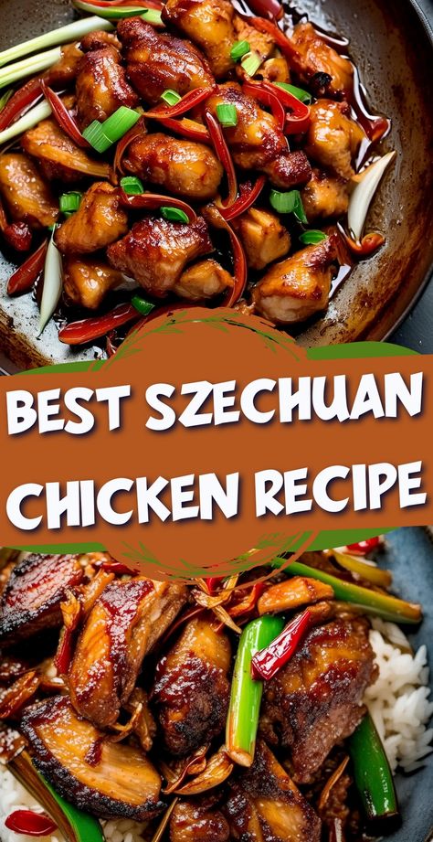 Best Szechuan Chicken Recipe Schezuan Recipes, Szechuan Chicken Recipe, Sichuan Recipes, Beefaroni Recipe, Schezwan Chicken, Chicken Laksa, Szechuan Recipes, Szechuan Chicken, Chicken Wrap Recipes