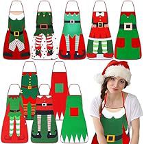 Baking Aprons, Apron Cute, Cooking Aprons, Green Elf, Chef Humor, Christmas Attire, Senior Center, Christmas Apron, Holiday Favorite Recipes