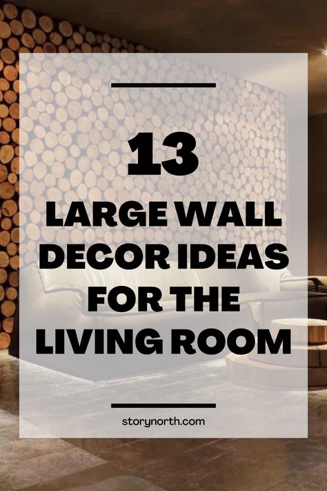 Make a bold statement in your living room with these large wall decor ideas! From oversized art to gallery walls, these tips will help you create a space that's both stylish and cozy. #livingroomdecor #walldecorideas #homedecorideas #largewalldecor #livingroomwall #homeinterior Great Wall Decor Living Rooms, Wall Art Large Wall, Decorative Living Room Wall, Large Room Wall Decor, Farmhouse Wall Decor Over Couch, Oversized Vertical Wall Art, Large Living Room Wall Decor Ideas Modern, Oversized Wall Decor Living Room, Decorating Ideas For Large Wall Space Living Rooms