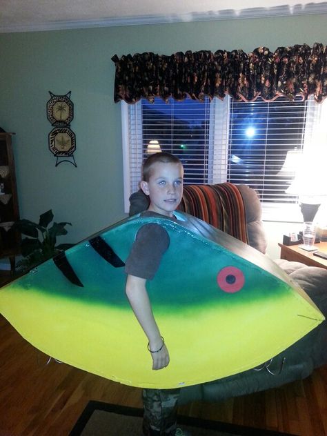 Fishing Lure costume Fishing Costume, Fish Costume, Cub Scouts, Fishing Lure, Hocus Pocus, Fishing Lures, Fall Halloween, 4th Of July, Fishing