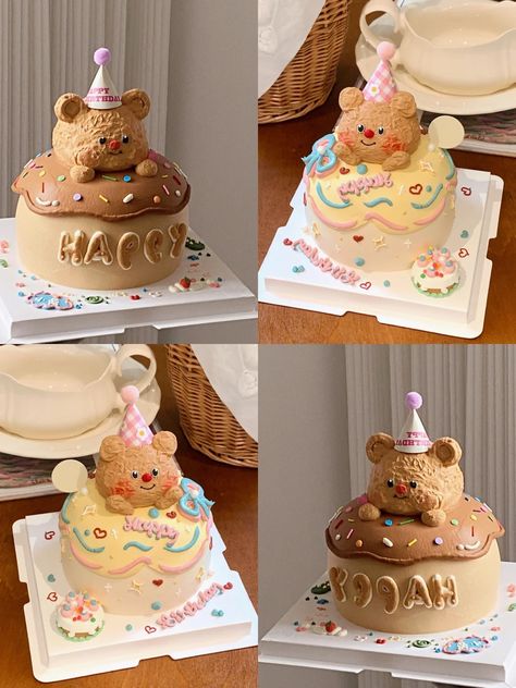 #Guangzhou cake #Shenzhen cake #Foshan cake #Cute cake #3D cake #Cartoon cake #Butter bear #3D buttercream #3D animal Buttercream Animals, Cake Cartoon, Cake 3d, Bear Cake, Cute Cake, Cartoon Cake, Cartoon 3d, 3d Cake, Animal Cake