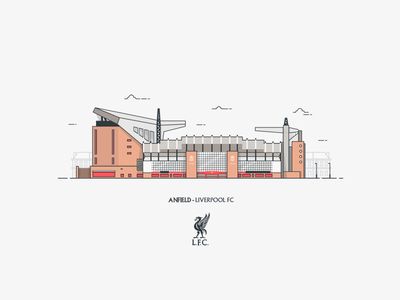 Anfield Stadium Illustration Stadium Illustration Design, Football Stadium Illustration, Anfield Stadium Wallpaper, Soccer Paintings, Stadium Illustration, Lfc Wallpaper, Liverpool Football Club Wallpapers, Anfield Stadium, Stadium Wallpaper