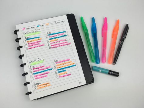 daily planning color coding ideas inspiration diy highlighter task list how to use a planner effectively tips arc notebook review Arc Notebook Ideas, Color Code Planner, Planner Categories, Coding Ideas, 52 Weeks Challenge, Color Coding Planner, Diy Highlighter, Personal Daily Planner, Organizing Tools