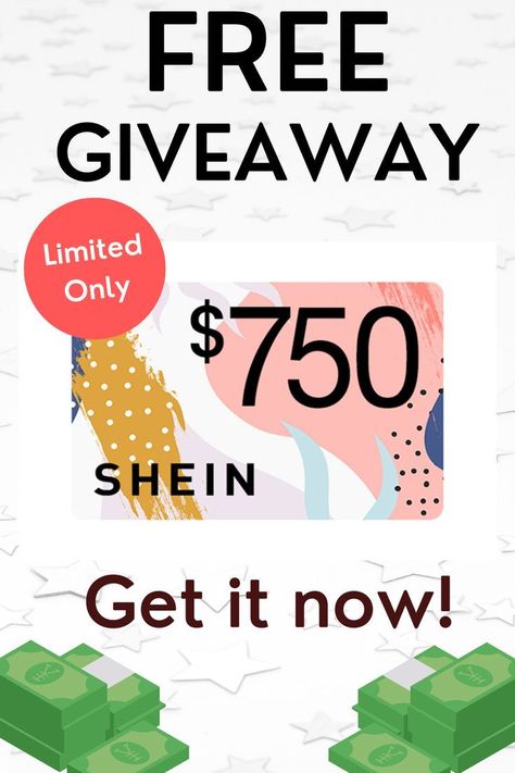 Are you already a member? The giveaway is coming to an end this week. Don't pass up your chance to win a fantastic tech product or a $750 Shein gift card that can be used for anything except... You already know what it is. Click here for more information on how to enter the Giveaway.#giftcard#giftideas#gifts#giveway#free#giveways#giftcardsavailable#giveawaycontest#giveawaytime#giveaway#shein#sheingiftcard#freesheingiftcard 750 Shein Gift Card, Shein Gift Card, Win Gift Card, Walmart Gift Cards, Paypal Gift Card, Google Play Gift Card, Amazon Gift Card Free, Gift Card Generator, Gift Card Giveaway