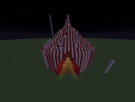 Circus Tent Minecraft, Circus Minecraft, Minecraft Circus Tent, Circus Tent, Minecraft Designs, Circus, Minecraft, Tent, Design