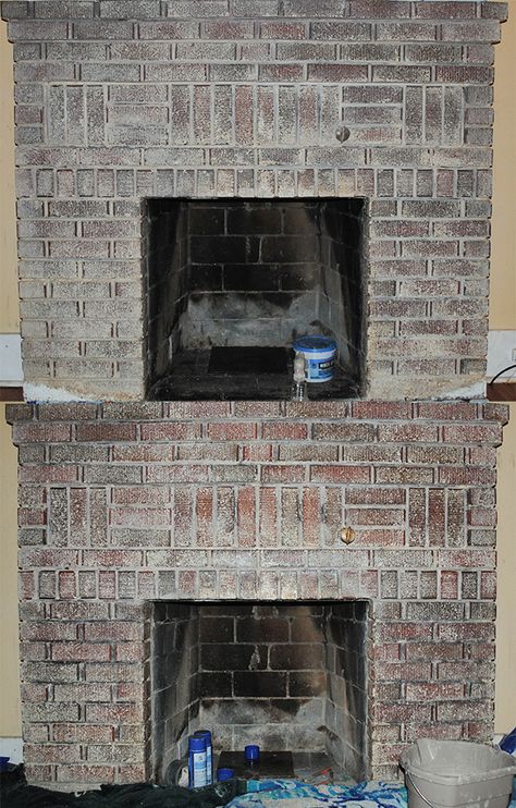 How To Remove Paint From Brick Fireplace, Remove Paint From Brick Fireplace, Removing Paint From Brick, Easy Off Oven Cleaner, Removing Paint, Remove Paint, Paint Fireplace, Oven Cleaner, Brick Texture