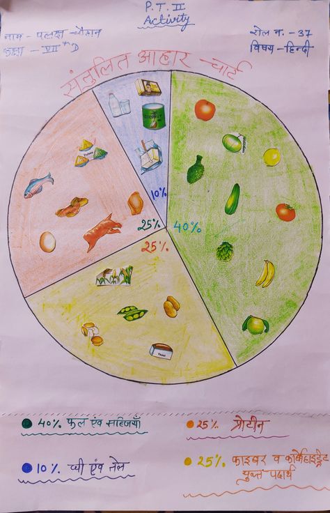 Chart Based on balance diet Balanced Diet Chart For School Project, Balanced Diet Chart, Science Chart, Balance Diet, Holiday Homework, Architectural Jewelry, Diet Chart, English Idioms, Balanced Meals