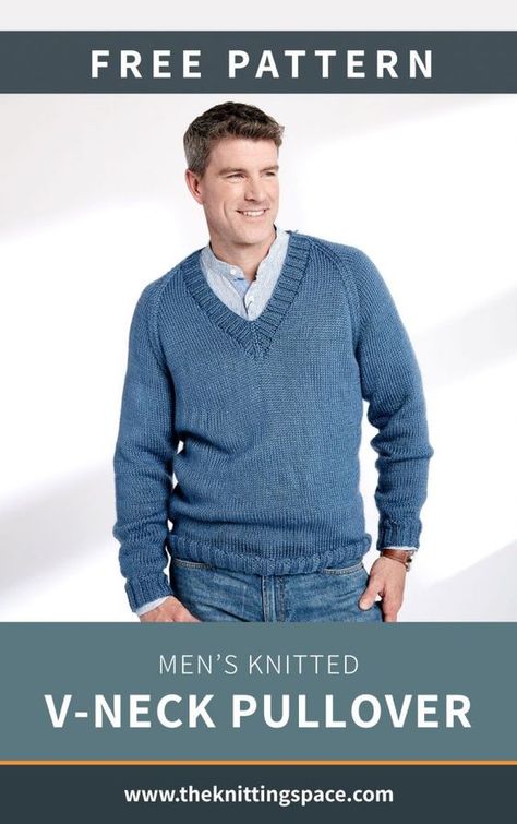 Sleeveless Vest Pattern, Mens Knit Sweater Pattern, Fall Knitting Patterns, Gents Sweater, Men's V Neck Sweaters, Easy Knitting Patterns Free, Mens Knit Sweater, Knitting Patterns Free Sweater, Knit Cardigan Pattern