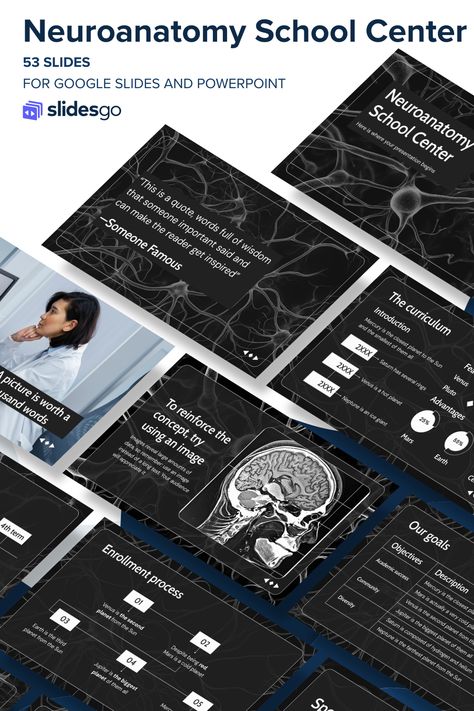 Neuroanatomy School Center School Academy, School Background, Black Health, Presentation Slides Design, Powerpoint Slide Designs, Education Templates, Slides Design, Professional Powerpoint Templates, Education School