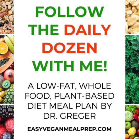 Beginner's Guide to Vegan Meal Prep - Easy Vegan Meal Prep™ Daily Dozen Meal Plan, Daily Dozen Recipes, Easy Vegan Meal Prep, Food Checklist, Plant Based Diet Meal Plan, Daily Dozen, Vegan Party, Food Tracker, Oil Free Vegan