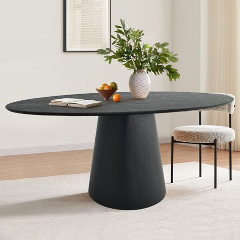 Black Round Dining Table, Round Pedestal Dining, Round Pedestal Dining Table, Oval Dining Table, Dining Table Black, Marble Dining, Oval Table Dining, Pedestal Dining Table, Dining Table Marble