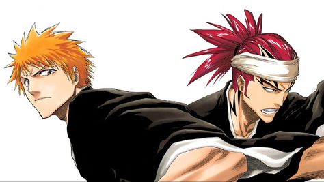 Renji And Ichigo, Abarai Renji, Bleach Pictures, Renji Abarai, Edith Head, Anime Lock Screen Wallpapers, Anime Lock Screen, Ichigo Kurosaki, Bleach Characters