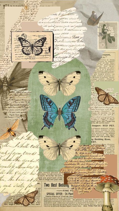 #nature #vintage #wallpaper #art #vibes #cottagecore #butterfly #butterflies #bugs #naturecore Bugs Aesthetic, Cottagecore Butterfly, Cottage Vibes, Butterfly Aesthetic, Butterfly Vintage, Nature Vintage, Aesthetic Cottagecore, Butterfly Watercolor, Wallpaper Art