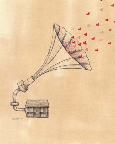 Silly Love Songs, Art Kawaii, Music Illustration, Art Tumblr, Music Love, A Drawing, Artsy Fartsy, Music Art, Love Songs