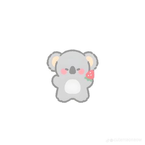 Koala Doodle, Koala Aesthetic, Koala Character, Kawaii Koala, Koala Tattoo, Grey Icons, Koala Drawing, Communication Cards, Cute Easy Doodles