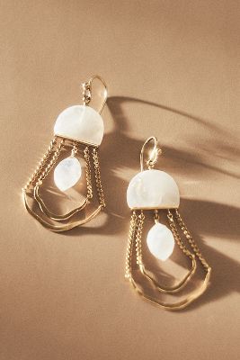 Chan Luu Moonstone Chandelier Earrings | Anthropologie Gold Chandelier Earrings, Bhldn Weddings, Chan Luu, Your Special, Chandelier Earrings, Special Event, Wedding Accessories, Statement Earrings, Moonstone