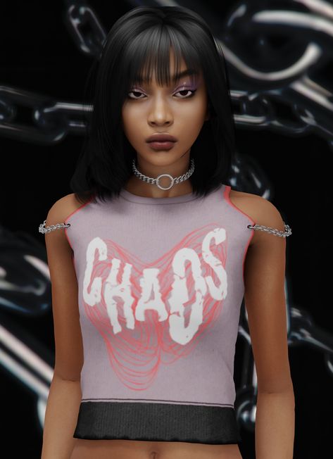 Cc Top, Sims 4 Black Hair, Sims 4 Body Mods, Sims Four, Sims 4 Mods Clothes, Sims 4 Cas, Doja Cat, Sims 4 Cc Finds, Body Mods