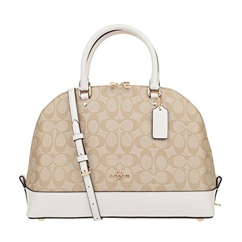 Coach Sierra, Handbag Tutorial, Over The Shoulder Bags, Bags For Teens, Diy Handbag, Purses Designer, Small Shoulder Bag, White Beige, Louis Vuitton Handbags