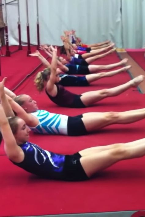 Gymnastics Abs Workout, Gymnast Core Workout, Gymnastics Core Conditioning, Core Workout For Gymnasts, Gymnast Ab Workout, Gymnastics Ab Workout, Gymnastics Core Workout, Gymnast Workout, Tumbling Tips