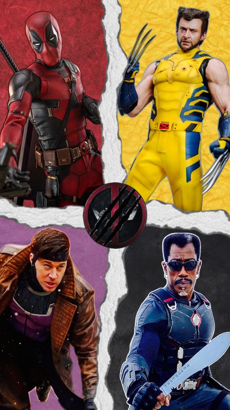 Deadpool,Wolverine,Gambit,Blade Deadpool And Wolverine, Deadpool Wolverine, Deadpool