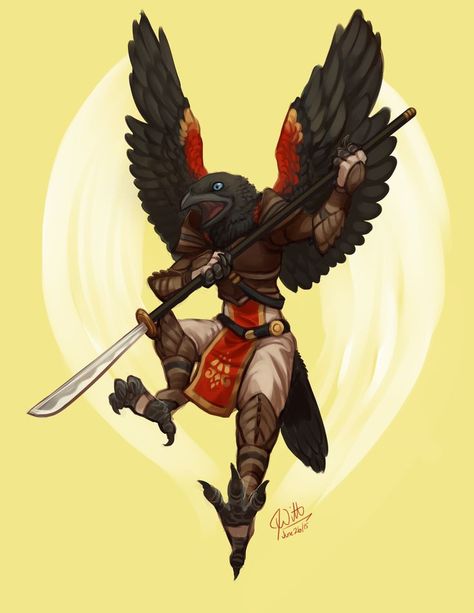 Fantasy Birds, Bird People, Dnd Races, Dnd Dragons, Adventure Inspiration, Fantasy Races, Fantasy Rpg, Dnd Characters, Character Portraits