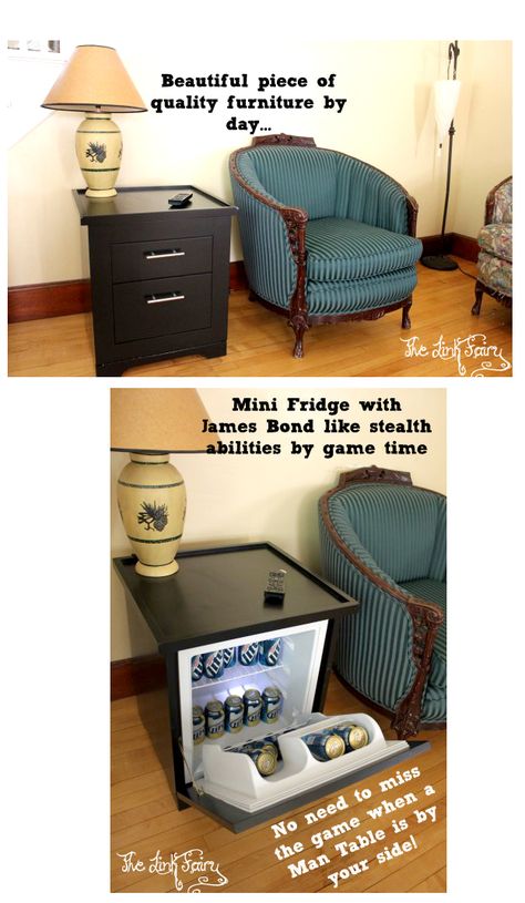 m7 Mini Fridge End Table, Man Cave Fridge, Mini Fridge Nightstand, Mini Fridge Side Table, Hidden Mini Fridge In Bedroom, Hidden Mini Fridge, Man Cave Mini Fridge, Table Fridge, Fridge Table