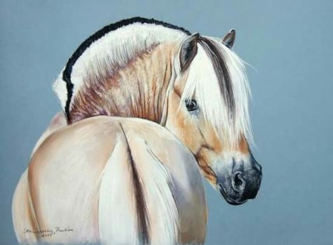 Fjord Fjord Horse, Painting Horse, New Painting, Horse Painting, A Horse, Figurines, Horses, Hair