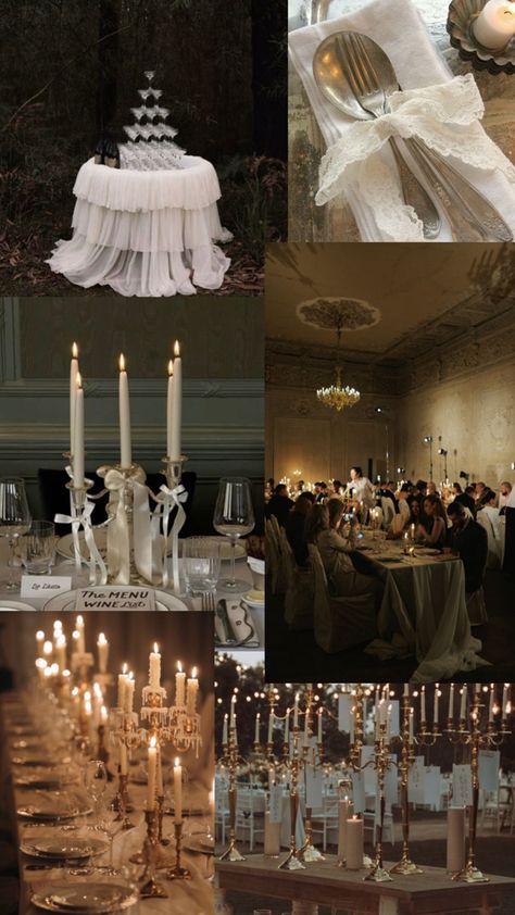 Rain Themed Wedding, Speakeasy Themed Wedding, Fancy Hotel Wedding, Victorian Wedding Theme, Wedding Color Themes, Angelic Wedding, Glitz Wedding, Victorian Wedding Themes, Dinner Party Themes