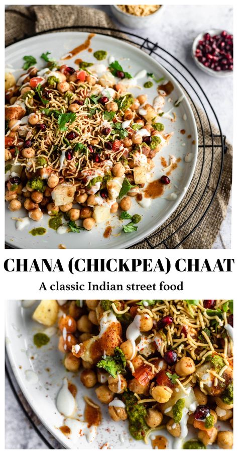 Chana Chatpati Recipe, Chaat Recipe Street Food, Chaat Salad, Papri Chaat Recipe, Chaat Party, Lunch Party Recipes, Pakistani Street Food, Mini Food Appetizers, Chana Chaat Recipe