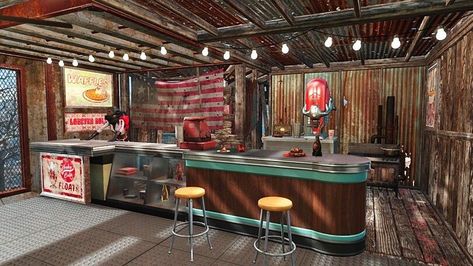 Fallout Kitchen, Fallout Pc, Fallout 4 Settlement, Fallout Four, Fallout Settlement, Fallout 4 Settlement Ideas, Vault 111, Fallout 4 Mods, Humor Pictures