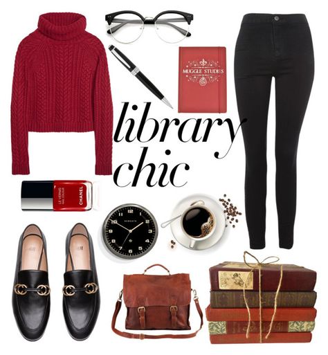 "Library Chic" by yuree ❤ liked on Polyvore featuring Topshop, Newgate and John Lewis Bookish Outfits, Librarian Chic Outfits, Bookworm Style, Library Chic, Bookish Style, Librarian Chic, Back To School Fashion, Stylish Work Attire, Capsule Outfits