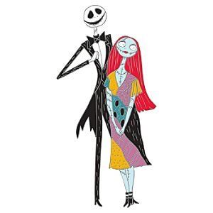 Jack Skellington & Sally pin (New Year series) Idk Wallpaper, Nightmare Before Christmas Images, Jack Y Sally, Christmas Jello Shots, Sally Skellington, Harbor City, Halloween Embroidery Designs, Patchwork Heart, Spooky Movies