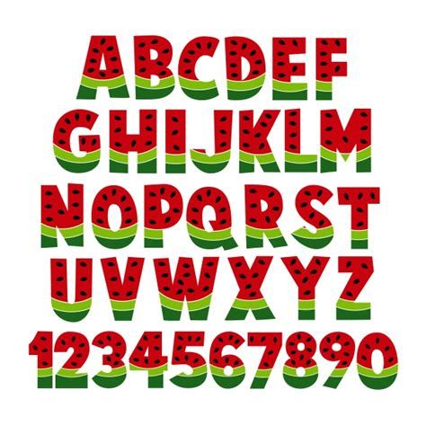 Watermelon Lettering, Spongebob Birthday Party, Monogram Machine, Hand Lettering Alphabet, Lettering Alphabet Fonts, Calligraphy Alphabet, Bubble Letters, Cute Fonts, Cool Lettering