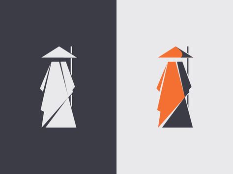 I don't really like this but it's an example of a basic Japanese monk design. I'd prefer it if you tried to use the traditional colors but it's not necessary. Monk Logo Design, Monk Logo, Monk Design, Samurai Logo, Logo Design Color, Fashion Illustration Face, Basic Japanese, Samurai Artwork, Samurai Art