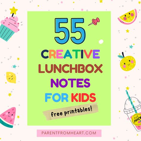 55 Creative Lunchbox Notes for Kids + Free Printables Printable Lunchbox Notes, Lunchbox Notes For Kids, Printable Lunch Box Notes, Farm Coloring Pages, Starting Kindergarten, Lunchbox Notes, Back To School Hacks, Printables Free Kids, Printable Notes