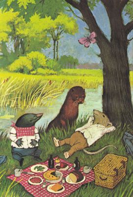 Kenneth Grahame, The Wind In The Willows, Wind In The Willows, Picnic In The Park, Cottage Core, Vintage Book, The Wind, 1960s, Cottage