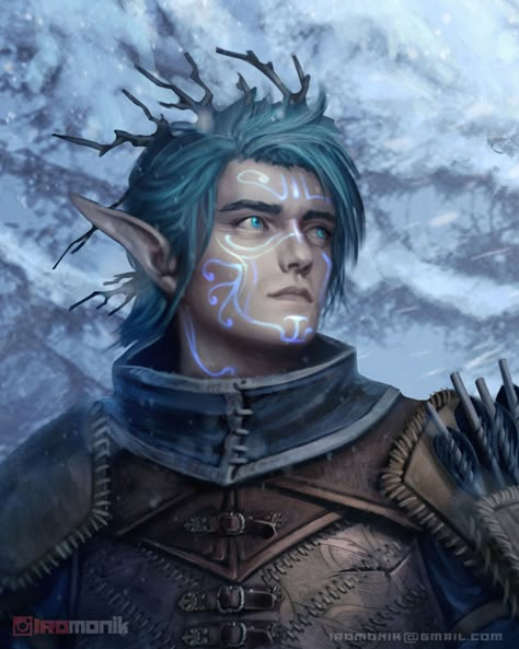 ArtStation - Araxis Eladrin Elf Winter Eladrin Dnd, Eladrin Elf, Oc Pictures, Dnd Npc, Dnd Elves, Male Elf, Dnd Homebrew, Elf Characters, Dnd Campaign