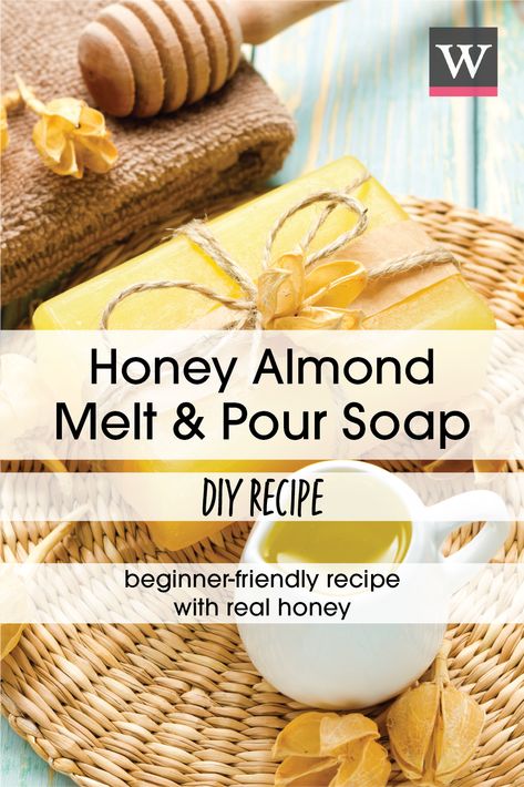 Honey Almond Soap Recipe, Lye Free Soap Recipes, Lye Free Soap, Shea Butter Soap Recipe, Honey Ideas, Soap Scents, Soap Artisan, Soap Design Ideas, Natural Soaps Recipes