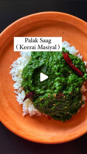 Vinny Shukla on Instagram: "Palak Saag / Keerai Masiyal I can have this every single day with rice and of course with 3 tsps of ghee!! Palak Saag in Hindi and Keerai Masiyal in Tamil, both are same with different names.  This tastes so good when made the right way. It has to look fresh vibrant green colour and the texture not too coarse or fine. Here’s how to make it..  Tip 1: Add very little water to cook as the Palak has enough moisture already.  If you add too much then, you’ll end up filtering it for the texture. Doing so, health benefits are gone in the water then.  Tip 2: Do not cook the Palak covered. The colour would change. Cooking for 5 minutes in open flame works great.  Tip 3: I would highly recommend you to make this with coconut oil. It gives such a complimenting taste.  Reci Keerai Masiyal, Palak Rice, Ghee, Rice Recipes, Coconut Oil, Indian Food Recipes, Rice, Food To Make, Coconut