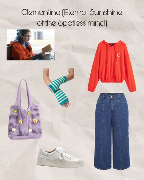 Clementine - Eternal Sunshine of the Spotless mind outfit Clementine Eternal Sunshine Costume, Clementine Eternal Sunshine Outfit, Joel Eternal Sunshine, Clementine And Joel, Clementine Eternal Sunshine, Sunshine Costume, Sunshine Outfit, Eternal Sunshine Of The Spotless Mind, Eternal Sunshine