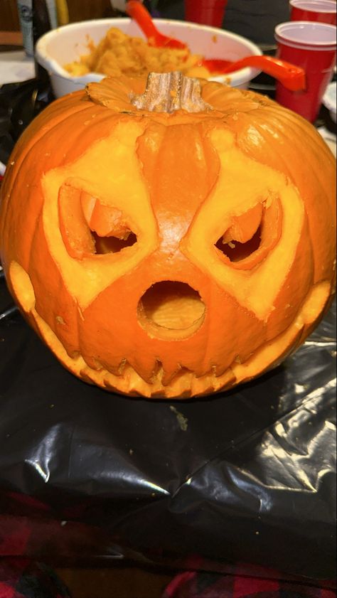 #clown #pumpkin #carvingpumpkins Clown Pumpkin Carving Ideas, Carnival Pumpkin Carving, Art The Clown Pumpkin Carving, Art The Clown Pumpkin, Clown Carved Pumpkin, Cute Clown, Pumpkin Carving, Carving