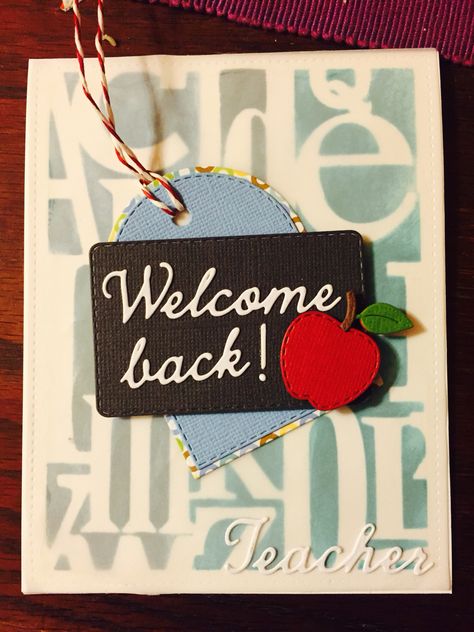 Welcome Back Teacher, School Card, Birthday Wishes Messages, Teacher Cards, Welcome Back To School, Wishes Messages, Simple Cards, Birthday Wishes, Welcome Back