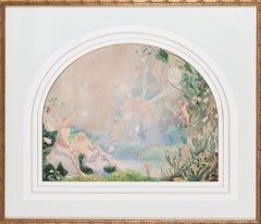 Pinned/Repinned by JacquiandScott and Jacqueline_Hyland. A British 19th Century watercolour of fairies in pastel colours by John Simmons Fairy Kingdom, Rennaissance Art, Art Et Illustration, T Art, Mystical Art, Pastel Colours, Ethereal Art, The Fairy, Fairy Art