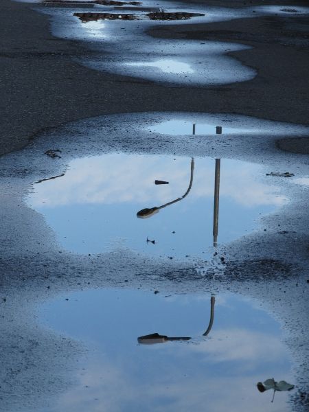 Puddle Reflection Photography, Water Rendering, Puddle Photography, Puddle Painting, Puddle Reflection, Puddle Of Water, Water Puddle, Worms Eye View, Water Fruit