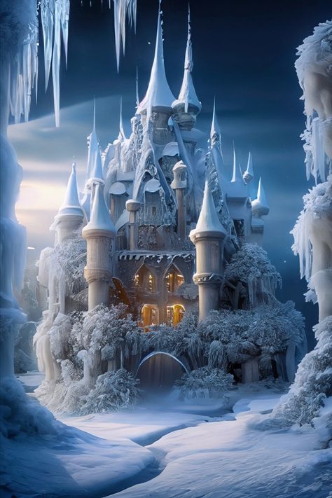 Fairytale, Castle, Winter, Enchanted, Snowy, Magical, Fantasy, Icy, Kingdom Snowy Castle, Fairytale Wallpaper, Winter Castle, Snow Castle, Magical Castle, Mobile Backgrounds, Castle House, Fairytale Castle, Fantasy Places