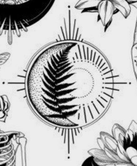 Fern Moon Tattoo, Fern And Moon Tattoo, Sun And Moon Tattoo, Fern Tattoo, Sun Tattoo, Tattoo Inspo, Sun And Moon, Moon Tattoo, Wrist Tattoos