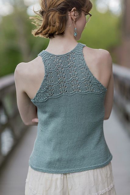 Sayre Tank by Angela Hahn Knit Top Pattern Free, New Knitting Patterns, Knit Tank Top Pattern, Tank Pattern, Knit Top Patterns, Knit Summer, Knitting Patterns Free Scarf, Tank Top Pattern, Baby Booties Pattern