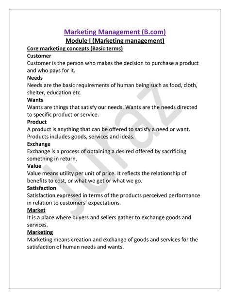 Marketing full notes pdf - Marketing Management (B) Module I (Marketing management) Core marketing - Studocu University Lectures, Managerial Economics, High School Books, Marketing Management, Marketing Concept, Lectures Notes, Marketing Manager, Good Notes, School Notes