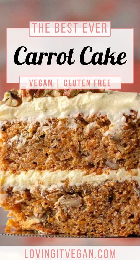 Gluten Free Vegan Carrot Cake Recipe, Best Vegan Carrot Cake Recipe, Vegan Gluten Free Birthday Cake, Gf Carrot Cake Recipe, Carrot Cake Recipe Gluten Free, Gluten Free Vegan Carrot Cake, Vegan Gluten Free Carrot Cake, Egg Free Carrot Cake, Eggless Carrot Cake Recipe